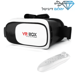 משקפי VR BOX מציאות מדומה עם שלט Bluetooth